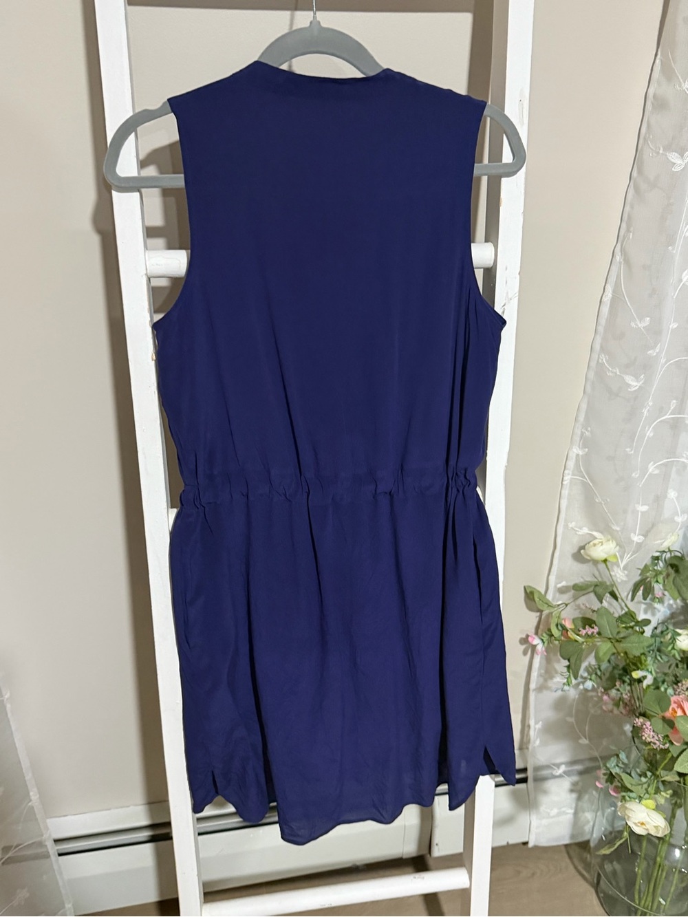 Madewell Navy Sleeveless Tie-Waist Coverup Dress - Picture 6 of 8